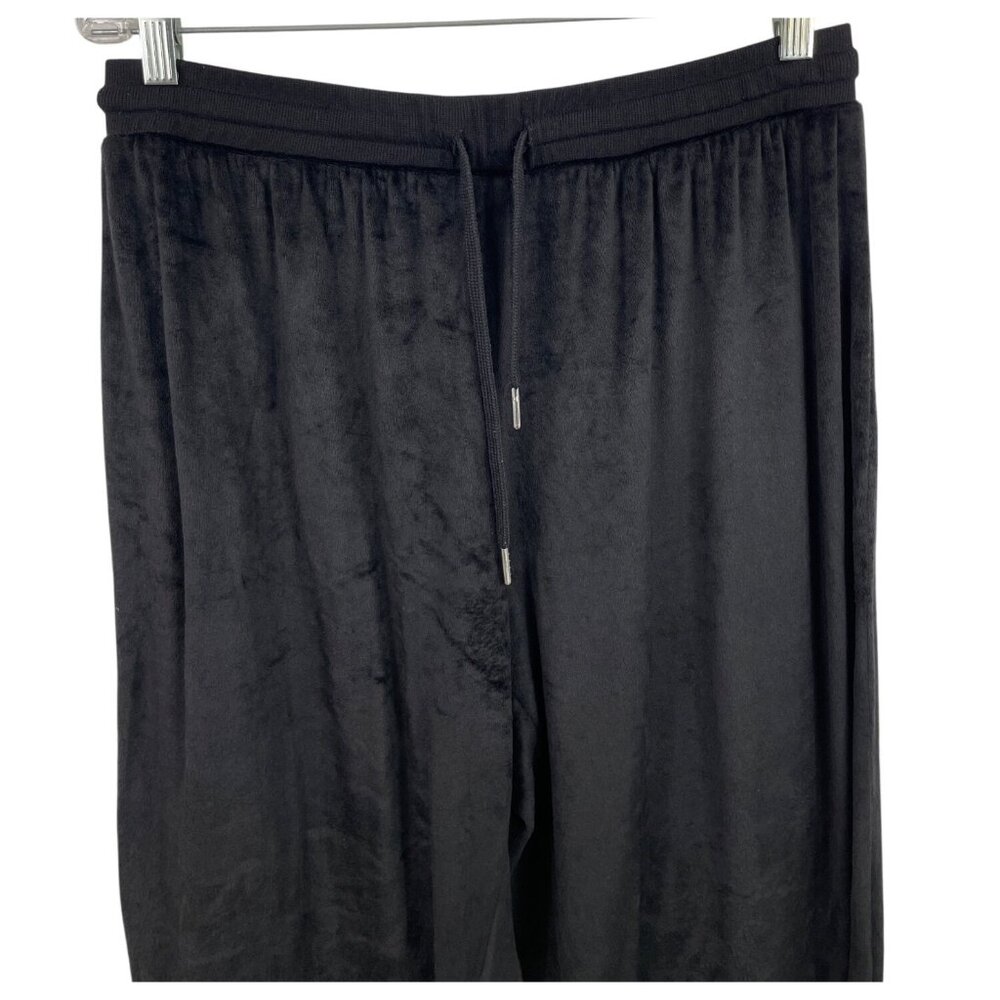 Juicy Couture Women's OG Big Bling Black Velour Track Pants Size XL - Picture 3 of 7